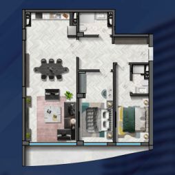 3 otaqlı/studiya - 144.1 m²